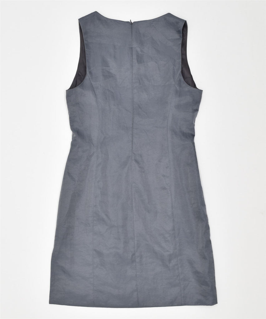 PHARD Womens Sleeveless Sheath Dress UK 12 Medium Grey Polyester Vintage | Vintage | Thrift | Second-Hand | Used Clothing | Messina Hembry 