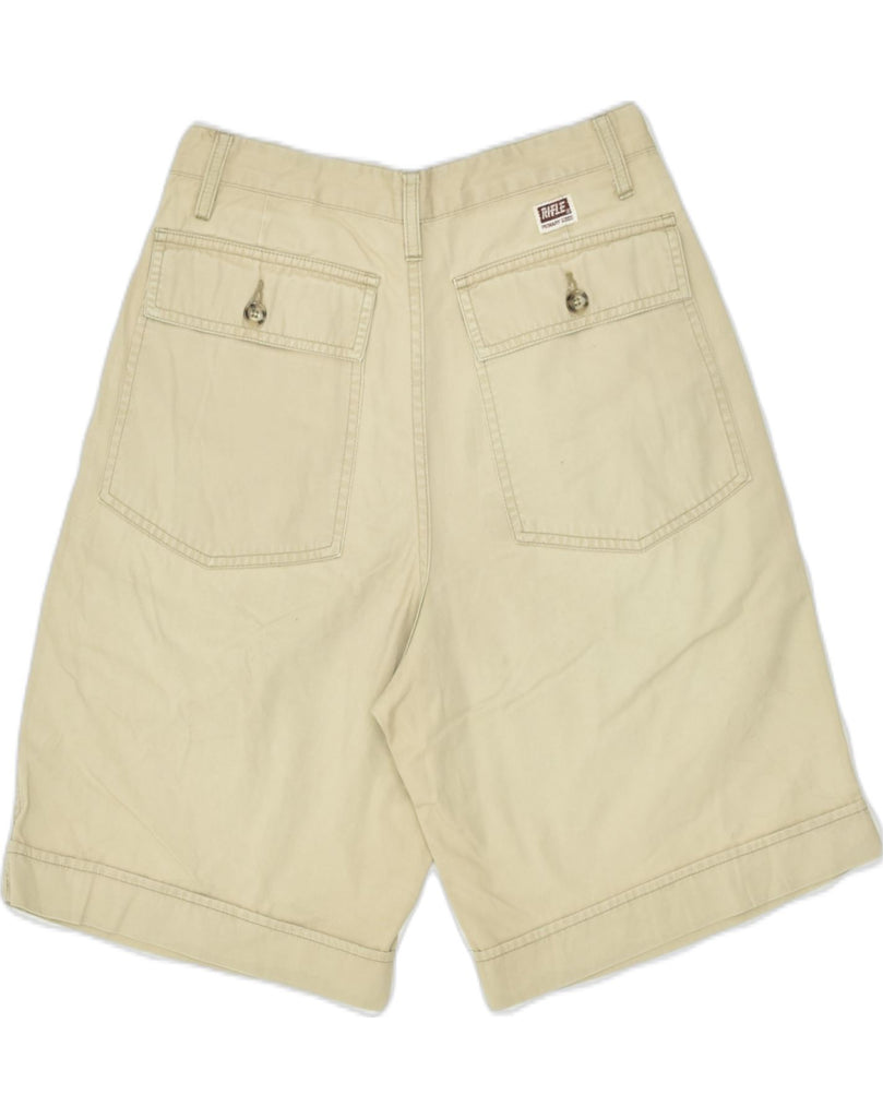 RIFLE Womens Chino Shorts W29 Medium Beige Cotton | Vintage | Thrift | Second-Hand | Used Clothing | Messina Hembry 