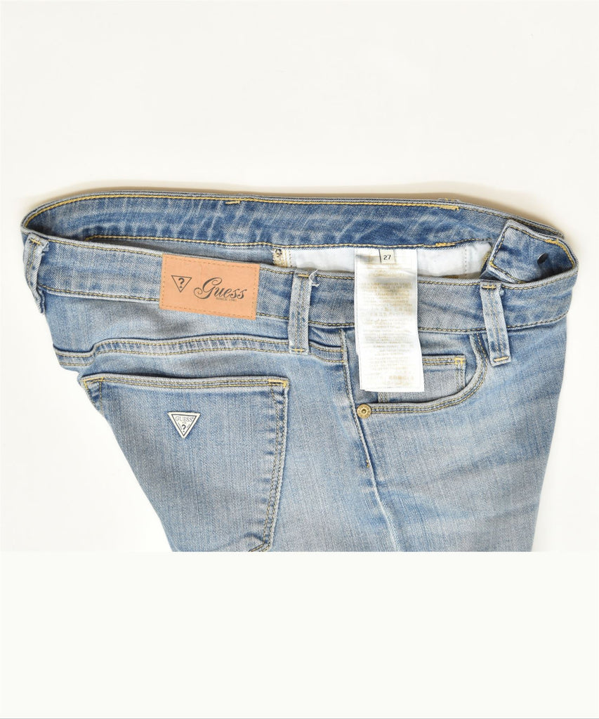 GUESS Womens Skinny Jeans W27 L32 Blue Cotton Classic | Vintage | Thrift | Second-Hand | Used Clothing | Messina Hembry 