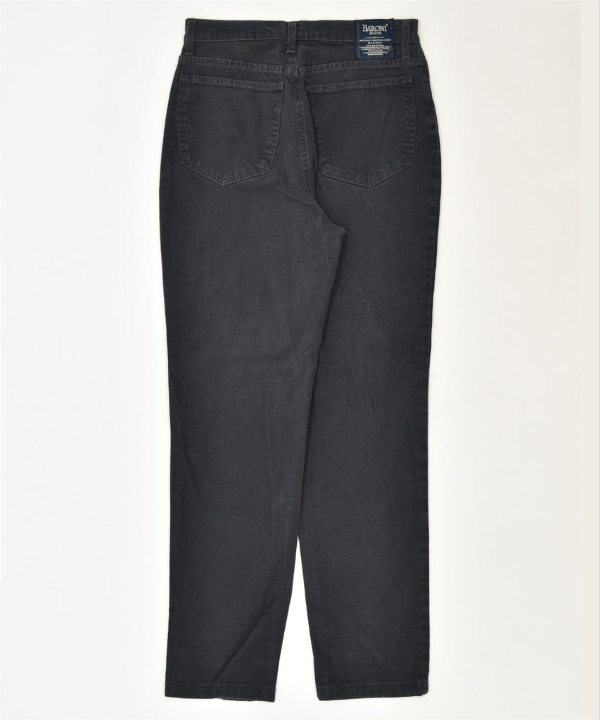 BARONI Womens Tapered Jeans IT 46 Large W30 L30 Black Cotton Classic | Vintage | Thrift | Second-Hand | Used Clothing | Messina Hembry 