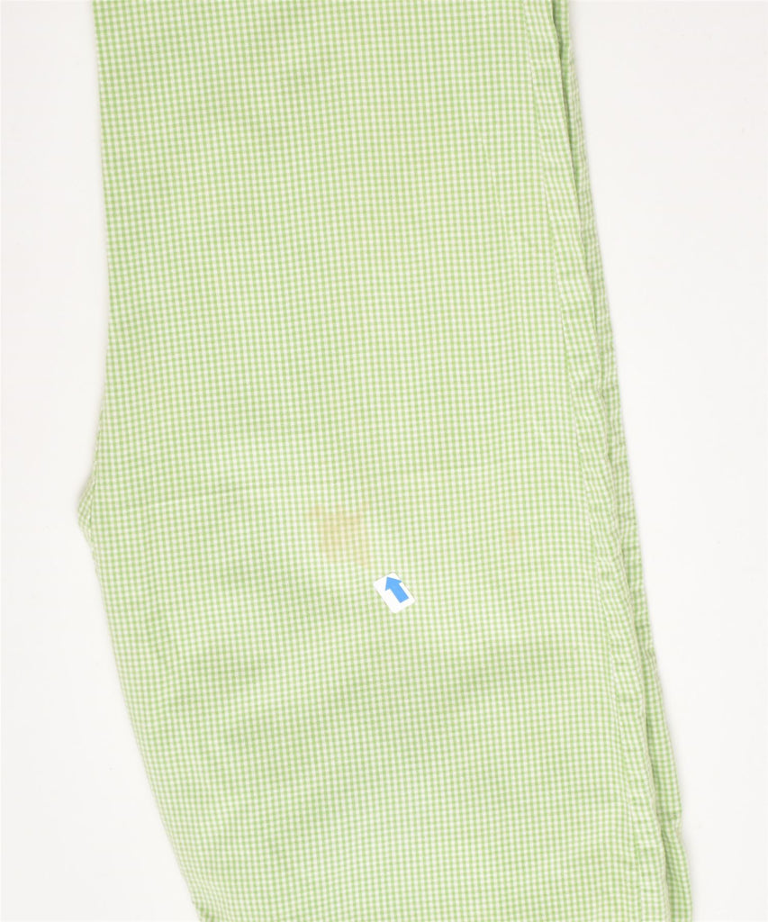 TOMMY HILFIGER Womens Wide Leg Chino Trousers US 8 Medium W30 L25 Green | Vintage | Thrift | Second-Hand | Used Clothing | Messina Hembry 