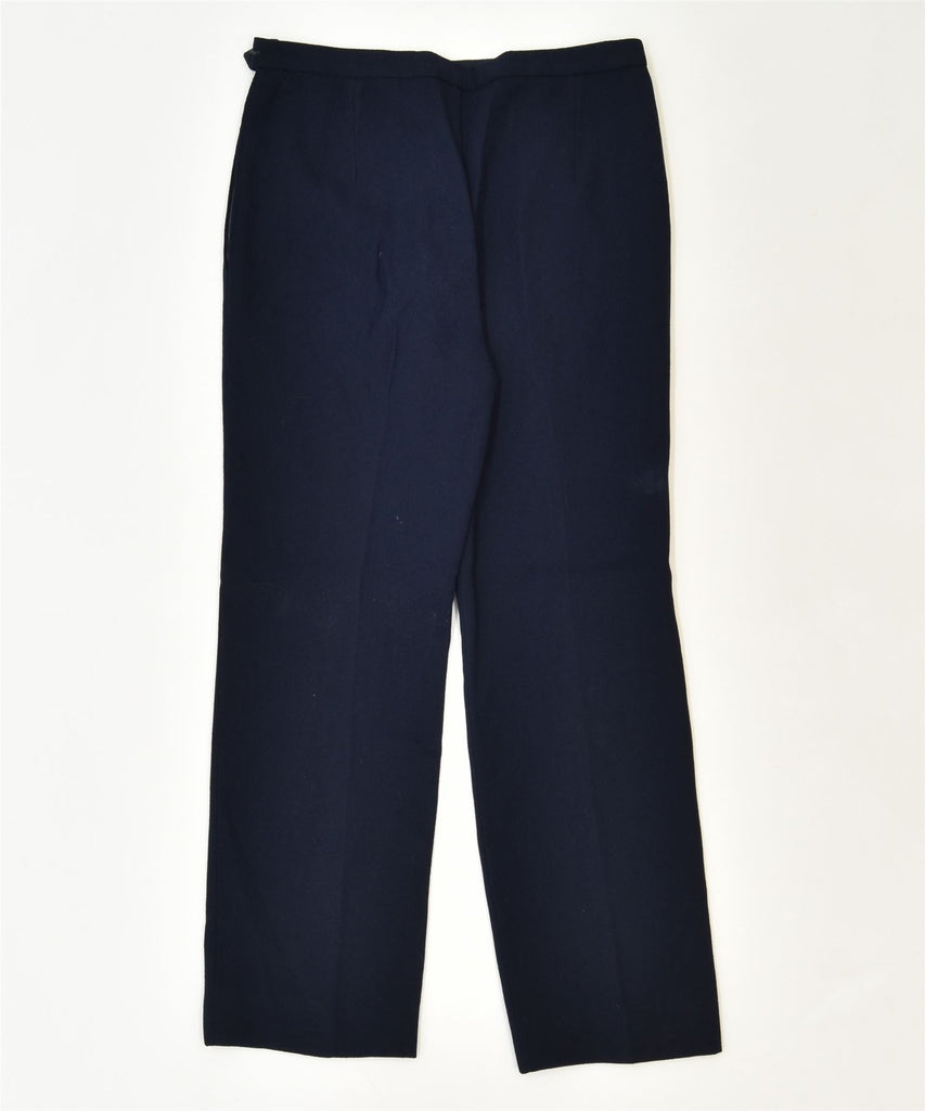 VINTAGE Womens Straight Suit Trousers W29 L26 Navy Blue Classic | Vintage | Thrift | Second-Hand | Used Clothing | Messina Hembry 