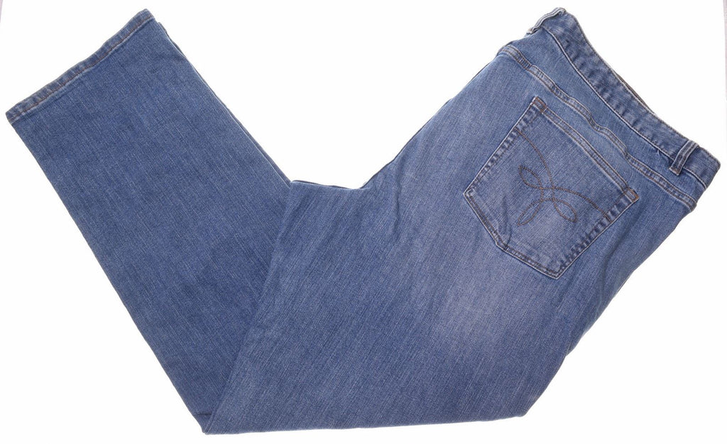 CHAPS Womens Jeans W48 L31 Blue Cotton Slim | Vintage | Thrift | Second-Hand | Used Clothing | Messina Hembry 