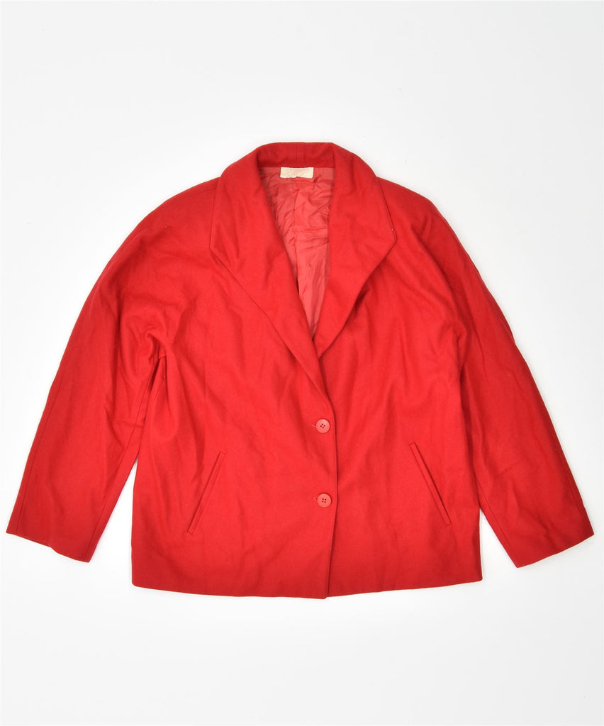 PINO MODA Womens 2 Button Blazer Jacket UK 16 Large Red Vintage | Vintage | Thrift | Second-Hand | Used Clothing | Messina Hembry 