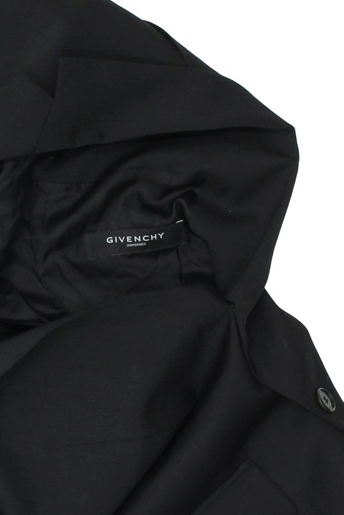 Givenchy Uniformes Women's Blazer Jacket | Vintage High End Designer Black Suit | Vintage Messina Hembry | Thrift | Second-Hand Messina Hembry | Used Clothing | Messina Hembry 