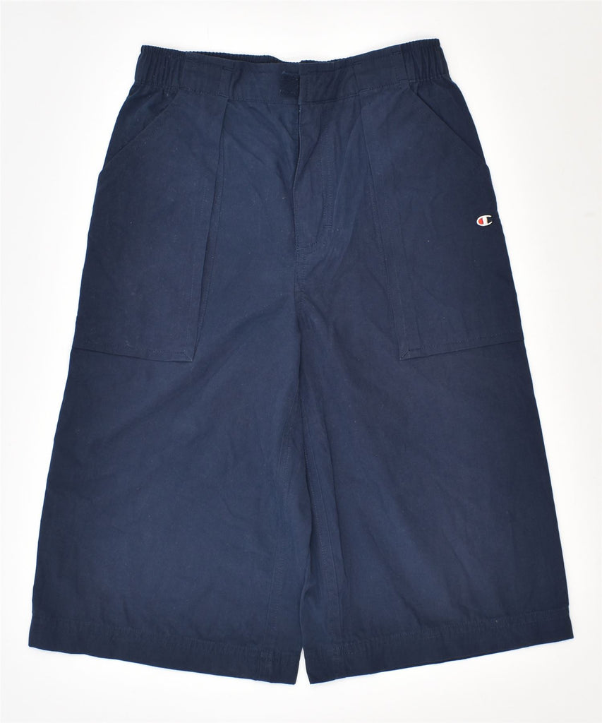 CHAMPION Boys Chino Shorts 7-8 Years W22 Navy Blue Cotton | Vintage | Thrift | Second-Hand | Used Clothing | Messina Hembry 