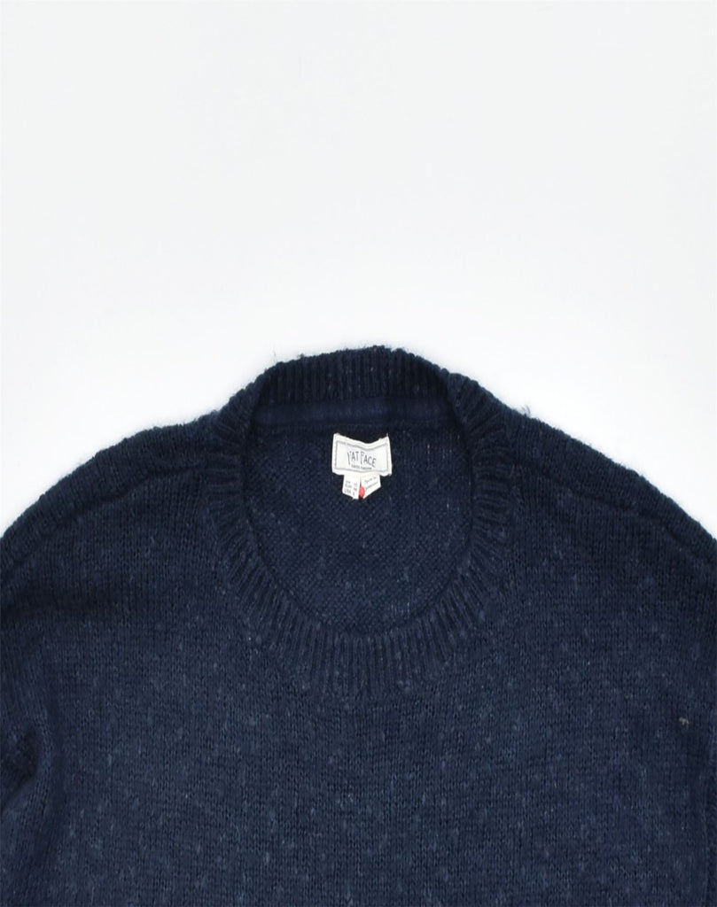 FAT FACE Womens Crew Neck Jumper Sweater UK10 Small Navy Blue Acrylic | Vintage | Thrift | Second-Hand | Used Clothing | Messina Hembry 