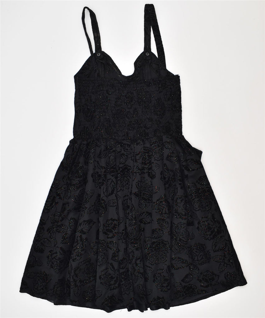 C&A Womens Princess Dress IT 40 Small Black Polyester | Vintage | Thrift | Second-Hand | Used Clothing | Messina Hembry 