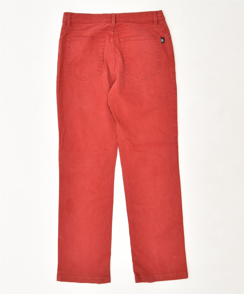 MARINA YACHTING Womens Straight Jeans W30 L28 Red Cotton | Vintage | Thrift | Second-Hand | Used Clothing | Messina Hembry 