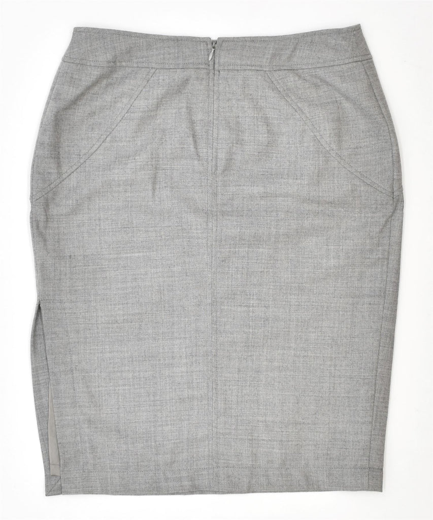 ALESSANDRO DELL'ACQUA Womens Pencil Skirt IT 44 Medium W30 Grey | Vintage | Thrift | Second-Hand | Used Clothing | Messina Hembry 