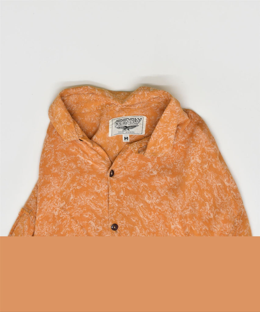 FRIENDLY Womens Shirt UK 12 Medium Orange Vintage | Vintage | Thrift | Second-Hand | Used Clothing | Messina Hembry 