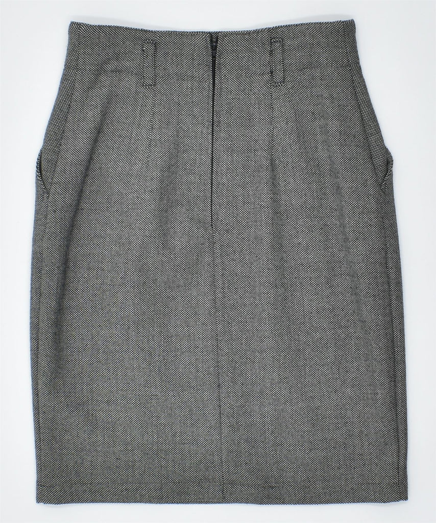 TAIFUN Womens Pencil Skirt EU 36 Small W26 Grey Polyester Vintage | Vintage | Thrift | Second-Hand | Used Clothing | Messina Hembry 