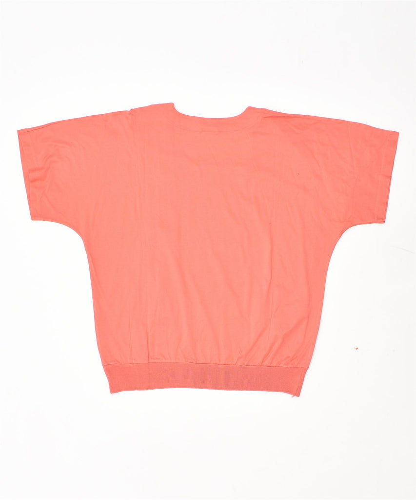 VENDRAMELLI Womens Crop Top IT 46 Large Pink Cotton Vintage | Vintage | Thrift | Second-Hand | Used Clothing | Messina Hembry 