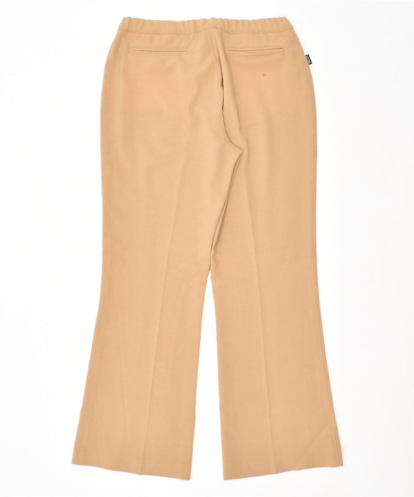 MOSCHINO Womens Bootcut Suit Trousers IT 48 XL W28 L28 Beige Wool | Vintage | Thrift | Second-Hand | Used Clothing | Messina Hembry 