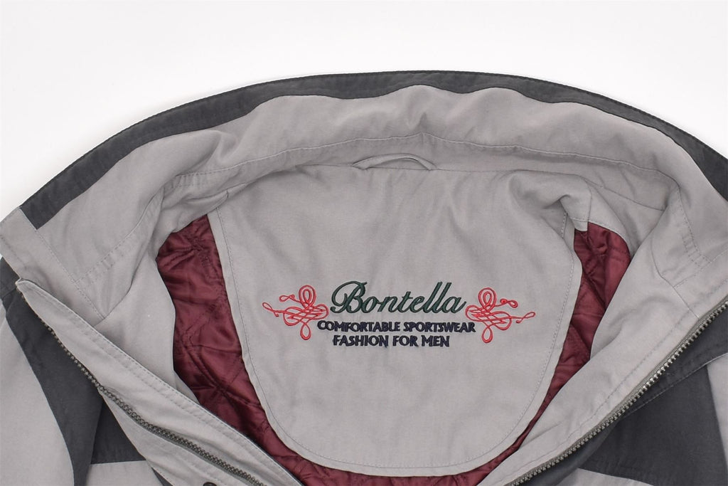 BONTELLA Mens Zip Windbreaker Jacket UK 40 Large Grey | Vintage | Thrift | Second-Hand | Used Clothing | Messina Hembry 