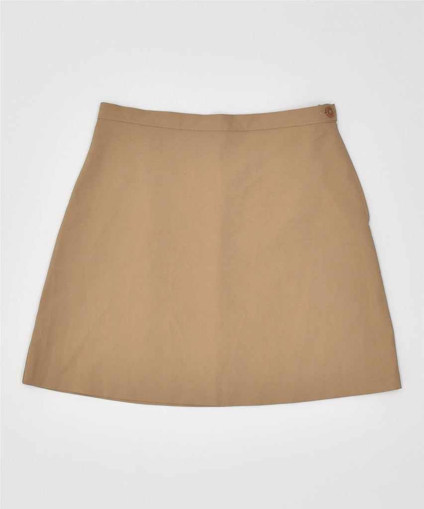 BENETTON Womens Mini Skirt IT 42 Medium W28 Brown Polyester Vintage | Vintage | Thrift | Second-Hand | Used Clothing | Messina Hembry 