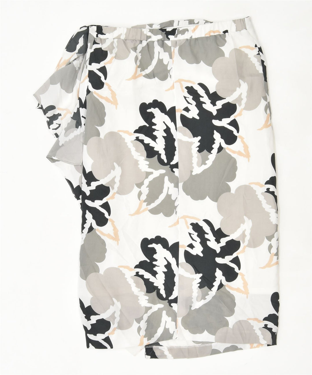 REISS Womens Straight Skirt UK 6 XS W26 Grey Floral | Vintage | Thrift | Second-Hand | Used Clothing | Messina Hembry 