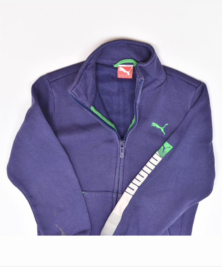 PUMA Girls Tracksuit Top Jacket 5-6 Years Purple Cotton | Vintage | Thrift | Second-Hand | Used Clothing | Messina Hembry 