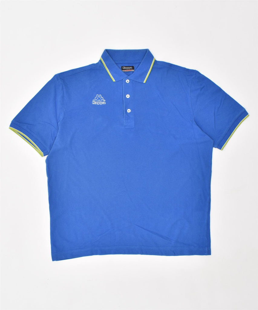 KAPPA Mens Polo Shirt Large Blue Cotton | Vintage | Thrift | Second-Hand | Used Clothing | Messina Hembry 