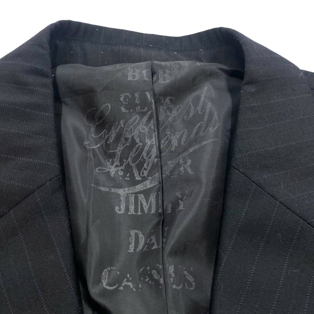 J.C. Rags MVP Cartoon American Football Blazer Jacket | Vintage Designer Black | Vintage Messina Hembry | Thrift | Second-Hand Messina Hembry | Used Clothing | Messina Hembry 