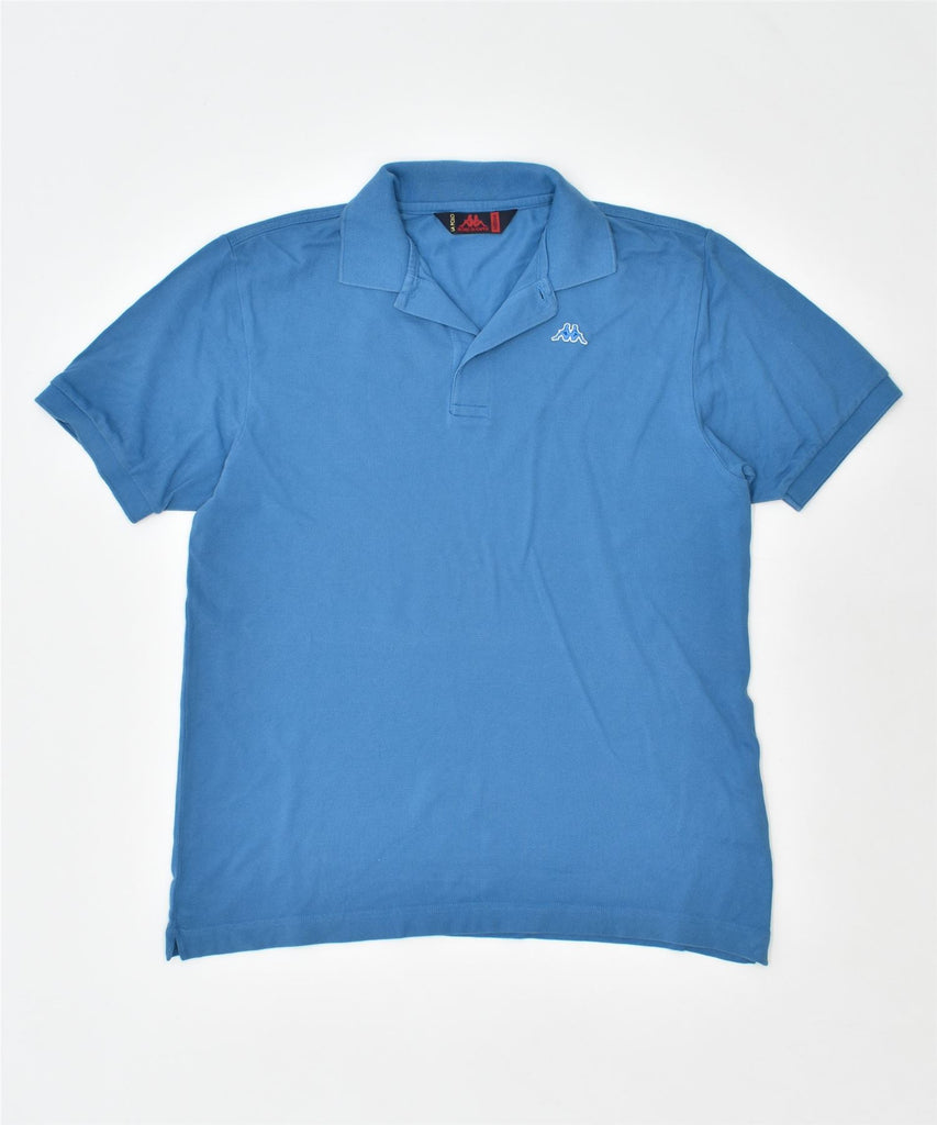 KAPPA Mens Polo Shirt Medium Blue Cotton | Vintage | Thrift | Second-Hand | Used Clothing | Messina Hembry 