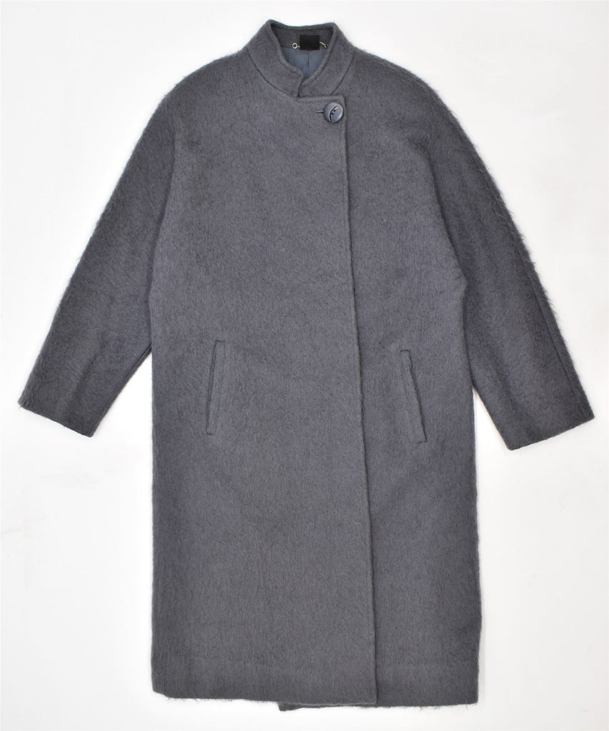 FIORELLA RUBINO Womens Overcoat UK 18 XL Grey Wool | Vintage | Thrift | Second-Hand | Used Clothing | Messina Hembry 