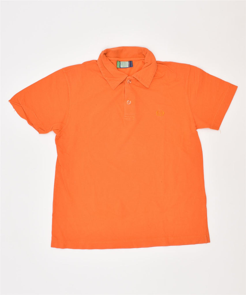 SERGIO TACCHINI Womens Polo Shirt EU 40 Medium Orange Cotton | Vintage | Thrift | Second-Hand | Used Clothing | Messina Hembry 