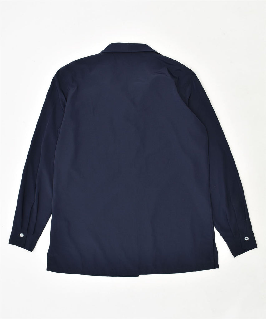 VINTAGE Womens Shirt Blouse EU 40 Medium Navy Blue Polyester | Vintage | Thrift | Second-Hand | Used Clothing | Messina Hembry 
