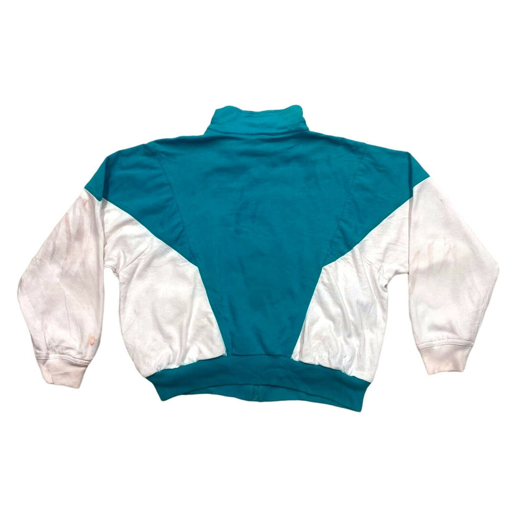 Nike Women's Full Zip Sweat Jacket | Vintage 90s Sportswear Turquoise White VTG | Vintage Messina Hembry | Thrift | Second-Hand Messina Hembry | Used Clothing | Messina Hembry 