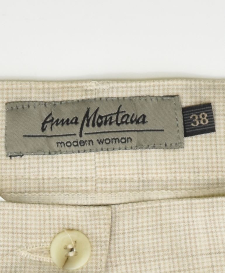 ANNA MONTANA Womens Straight Casual Trousers EU 38 Small W30 L27 Beige | Vintage | Thrift | Second-Hand | Used Clothing | Messina Hembry 