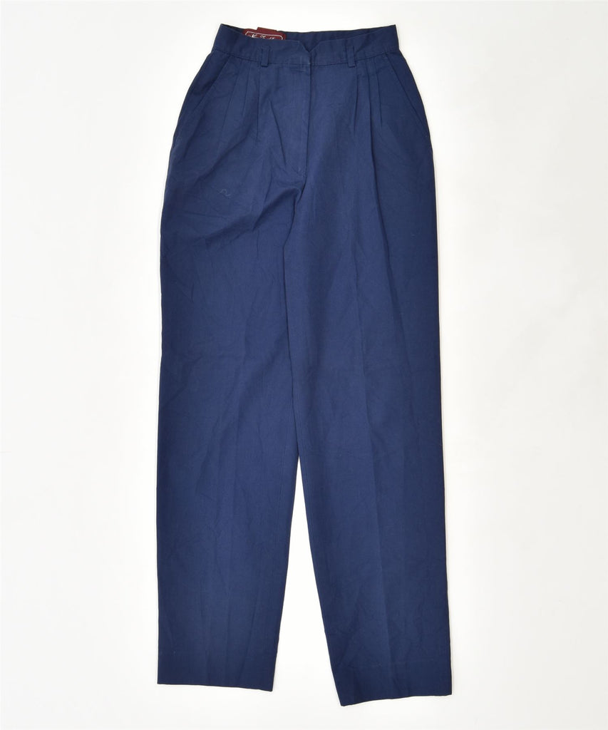 NEW TRADITIONS Womens High Waist Pegged Casual Trousers W22 L30 Blue | Vintage | Thrift | Second-Hand | Used Clothing | Messina Hembry 