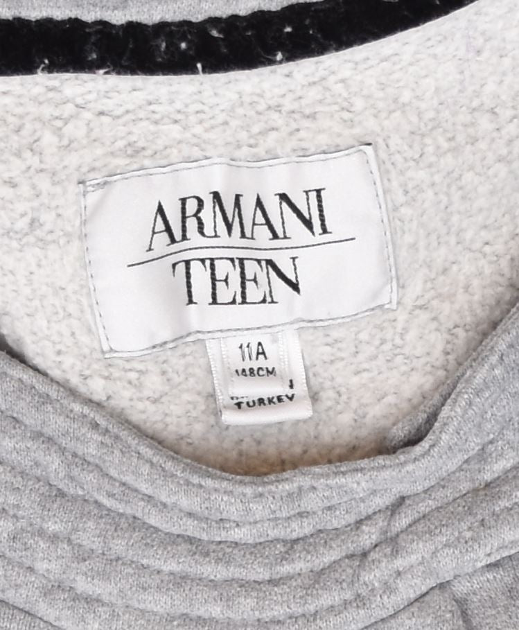 ARMANI TEEN Girls A-Line Dress 10-11 Years Grey | Vintage | Thrift | Second-Hand | Used Clothing | Messina Hembry 