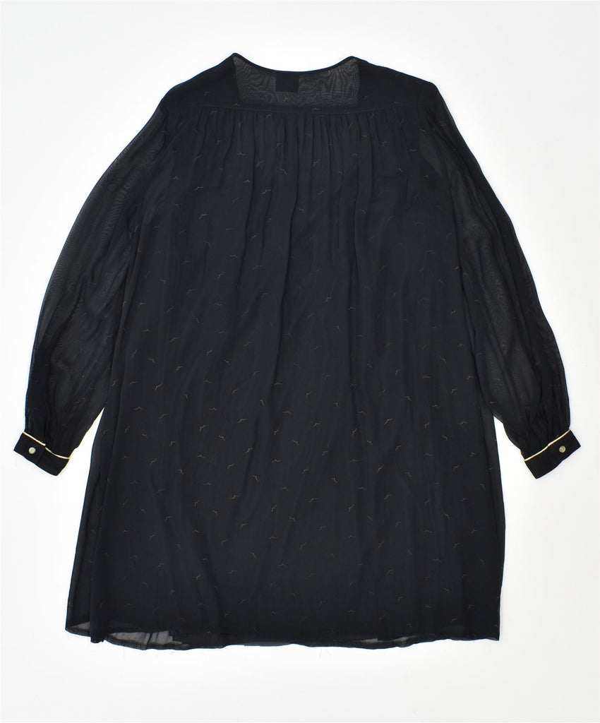 CHIC Womens Blouse Top UK 14 Large Black Vintage | Vintage | Thrift | Second-Hand | Used Clothing | Messina Hembry 