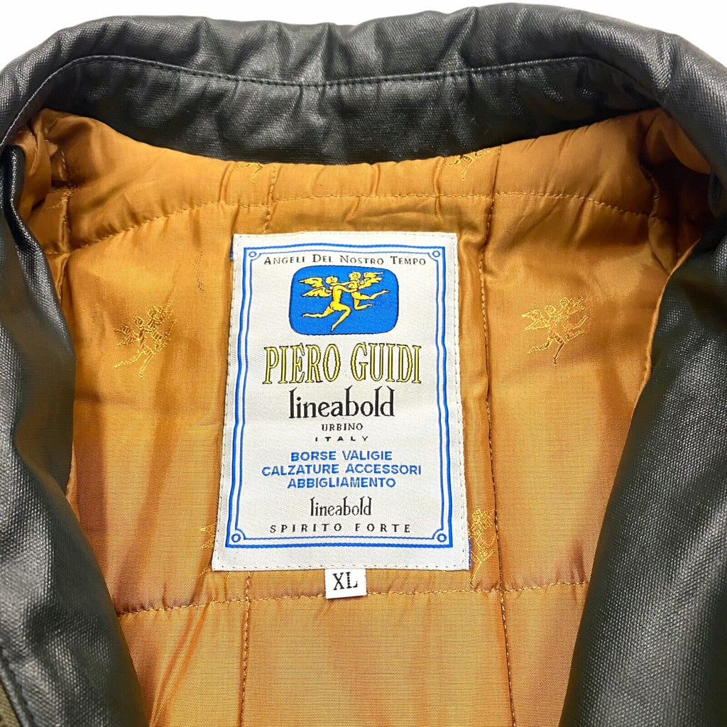 Piero Guidi Lineabold Women's Wax Style Quilted Coat | Vintage Luxury Designer | Vintage Messina Hembry | Thrift | Second-Hand Messina Hembry | Used Clothing | Messina Hembry 