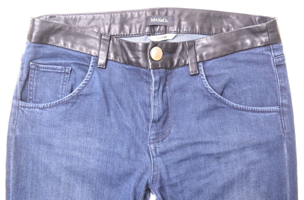 MAX & CO. Womens Jeans W32 L30 Blue Skinny - Second Hand & Vintage Designer Clothing - Messina Hembry