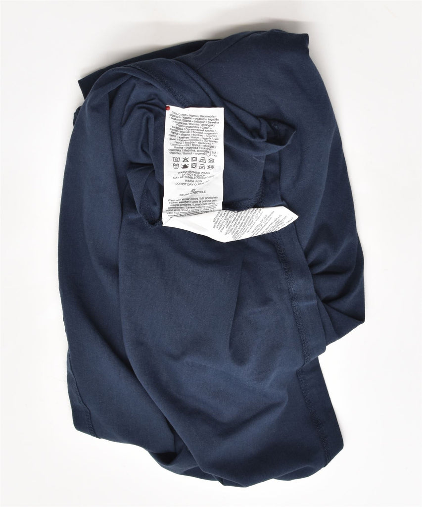 JACK & JONES Mens T-Shirt Top Medium Navy Blue Cotton | Vintage | Thrift | Second-Hand | Used Clothing | Messina Hembry 