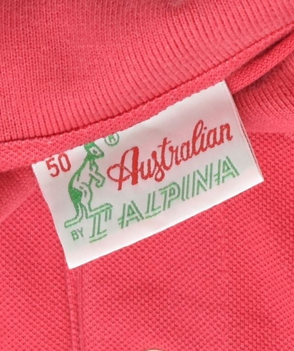 AUSTRALIAN L'ALPINA Mens Polo Shirt IT 50 Medium Red Cotton | Vintage | Thrift | Second-Hand | Used Clothing | Messina Hembry 