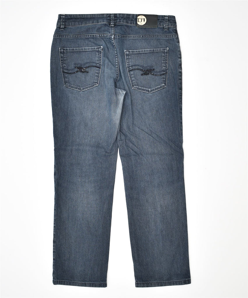TRUSSARDI Womens Slim Jeans W33 L27 Navy Blue Cotton | Vintage | Thrift | Second-Hand | Used Clothing | Messina Hembry 