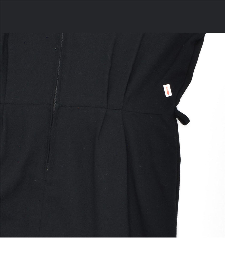 CANDA Womens Basic Dress IT 44 Medium Black Polyester Vintage | Vintage | Thrift | Second-Hand | Used Clothing | Messina Hembry 