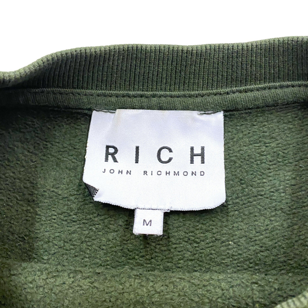 John Richmond Evil Dudes Sweatshirt | Vintage Luxury High End Designer Green | Vintage Messina Hembry | Thrift | Second-Hand Messina Hembry | Used Clothing | Messina Hembry 