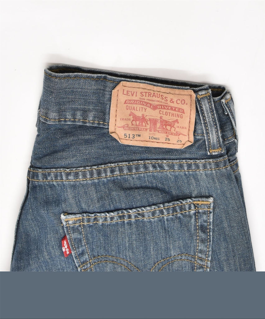 LEVI'S Boys 513 Straight Jeans 9-10 Years W25 L25 Blue Cotton | Vintage | Thrift | Second-Hand | Used Clothing | Messina Hembry 