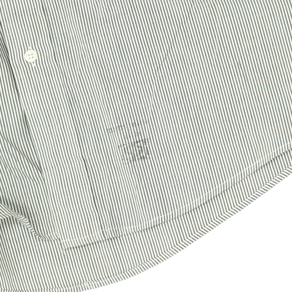 GANT Grey White 2 Ply Pinpoint Oxford Striped Shirt | Vintage High End Designer | Vintage Messina Hembry | Thrift | Second-Hand Messina Hembry | Used Clothing | Messina Hembry 