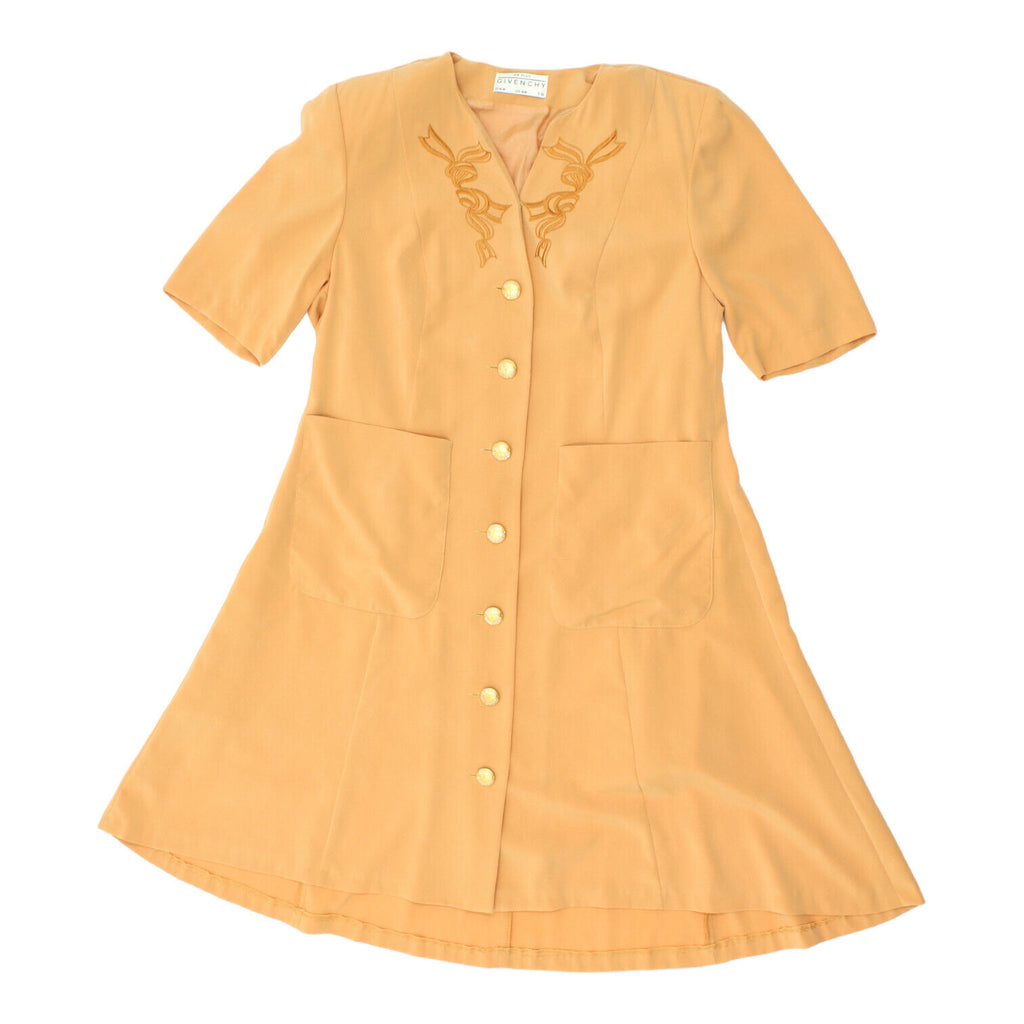 Givenchy En Plus Womens Orange Short Sleeve Dress | Vintage Luxury Designer VTG | Vintage Messina Hembry | Thrift | Second-Hand Messina Hembry | Used Clothing | Messina Hembry 