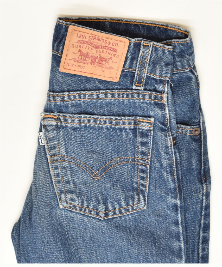 LEVI'S Boys Capri Jeans 9-10 Years W24 L17 Blue Cotton Classic | Vintage | Thrift | Second-Hand | Used Clothing | Messina Hembry 