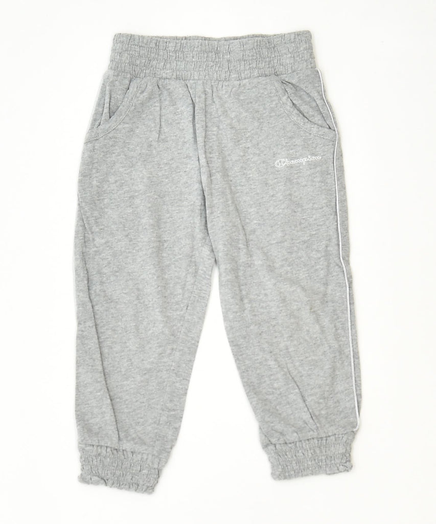 CHAMPION Girls Tracksuit Trousers 12-18 Months Medium Grey Sports | Vintage | Thrift | Second-Hand | Used Clothing | Messina Hembry 