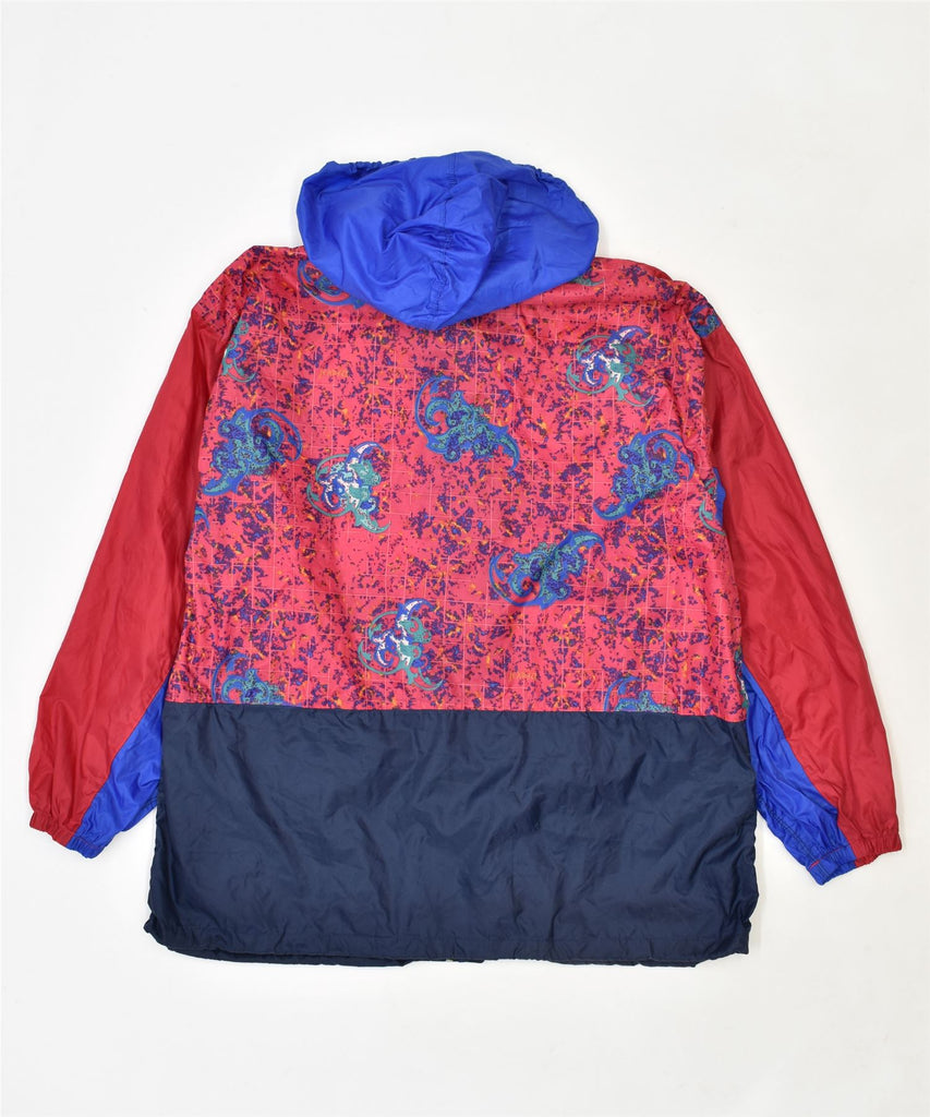 JEANTEX Mens Hooded Rain Jacket UK 42 XL Multicoloured Polyamide | Vintage | Thrift | Second-Hand | Used Clothing | Messina Hembry 