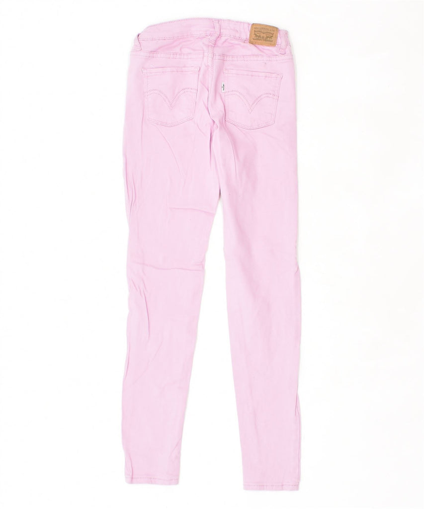 LEVI'S Girls 710 Super Skinny Casual Trousers 9-10 Years W24 L24 Pink | Vintage | Thrift | Second-Hand | Used Clothing | Messina Hembry 