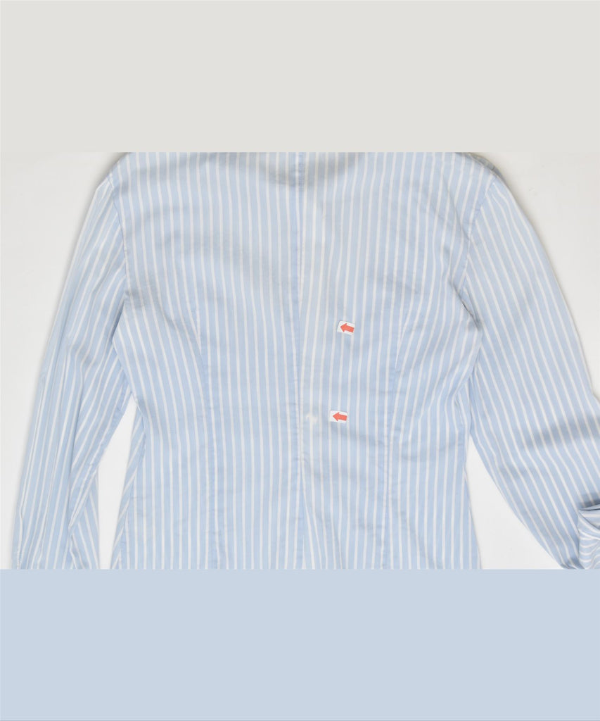 MAX & CO. Womens Formal Shirt UK 12 Medium Blue Striped | Vintage | Thrift | Second-Hand | Used Clothing | Messina Hembry 