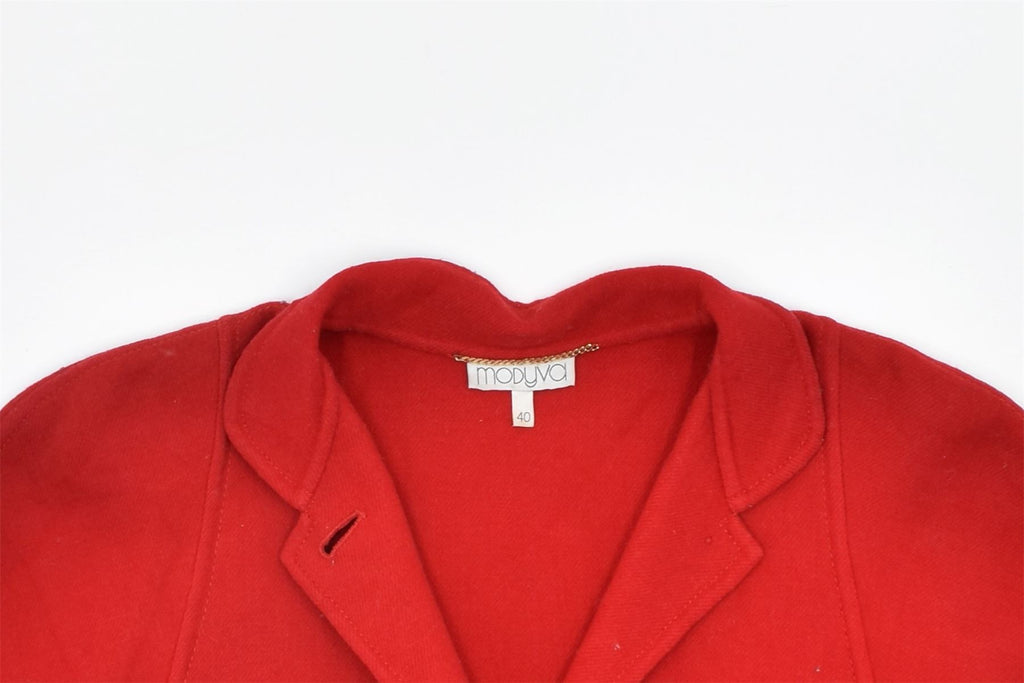 MODYVA Womens Shirt IT 40 Small Red | Vintage | Thrift | Second-Hand | Used Clothing | Messina Hembry 