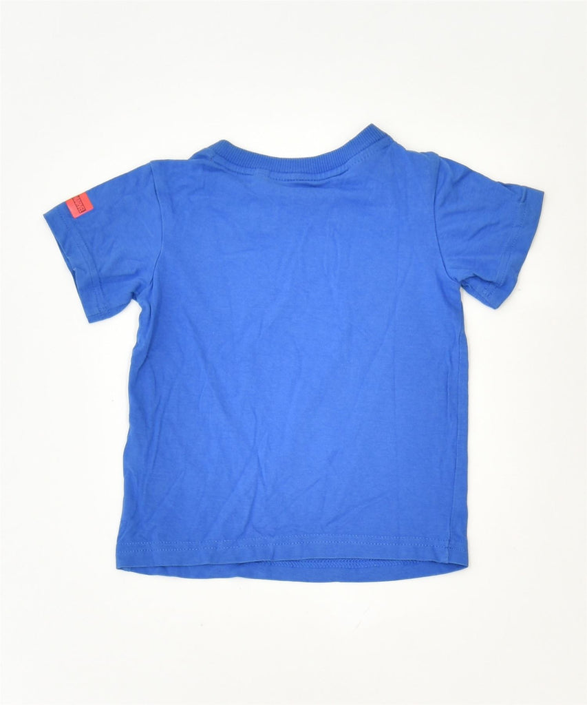 ADIDAS Boys Graphic T-Shirt Top 9-12 Months Blue Cotton Sports | Vintage | Thrift | Second-Hand | Used Clothing | Messina Hembry 